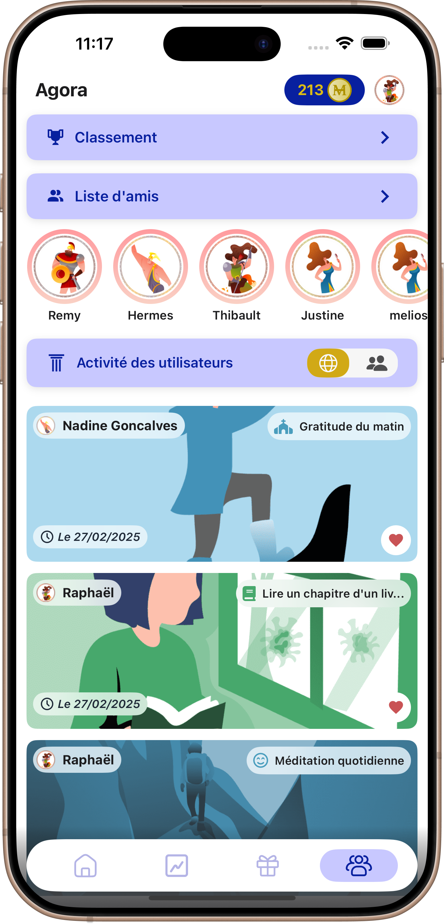 Melios agora screen